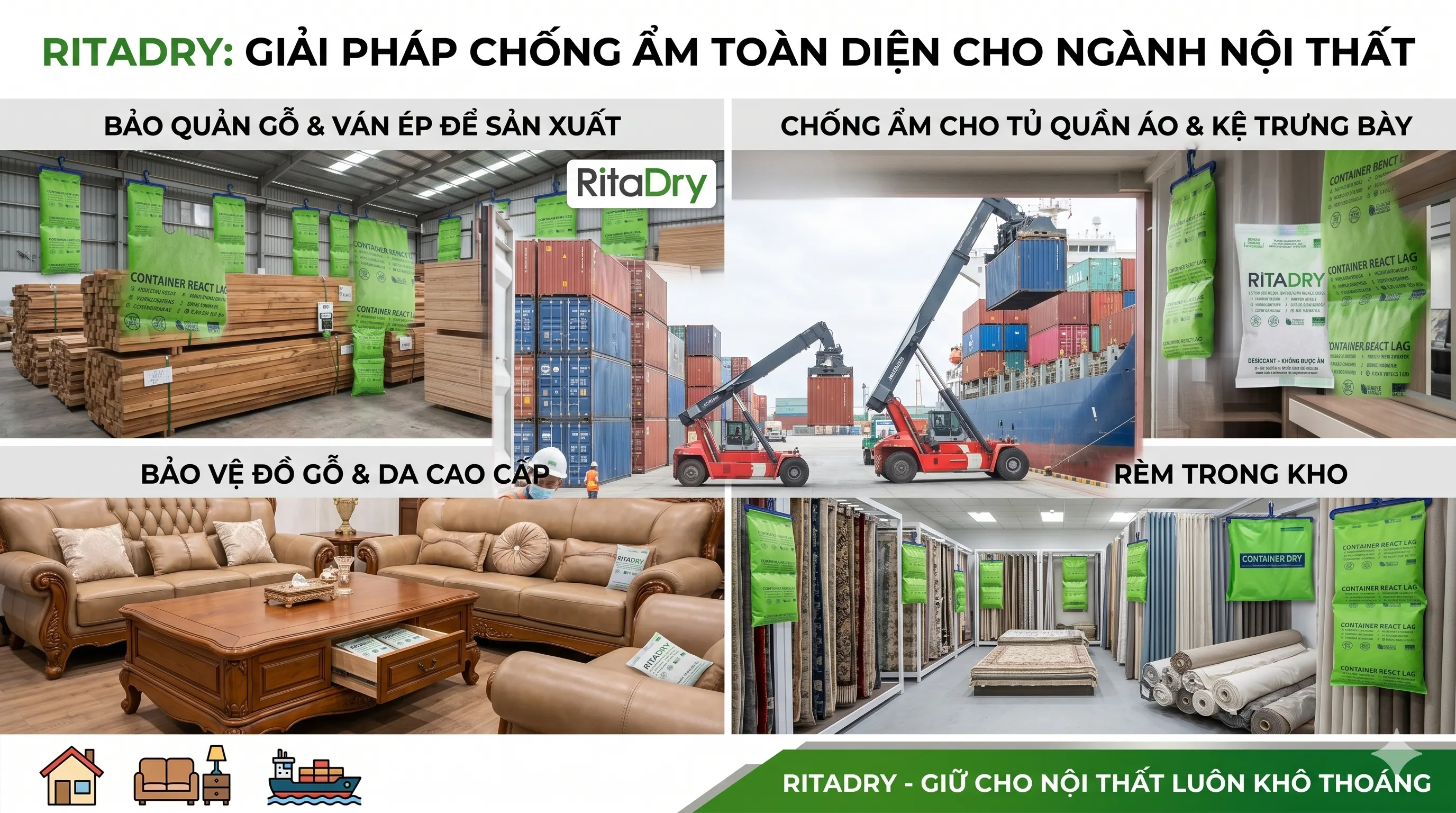 Gói Hút Ẩm Clay Cho Đồ Nội Thất | Chống Ẩm – Ngừa Mốc Hiệu Quả