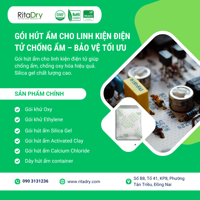Gói Hút Ẩm Cho Linh Kiện Điện Tử Chống Ẩm – Bảo Vệ Tối Ưu